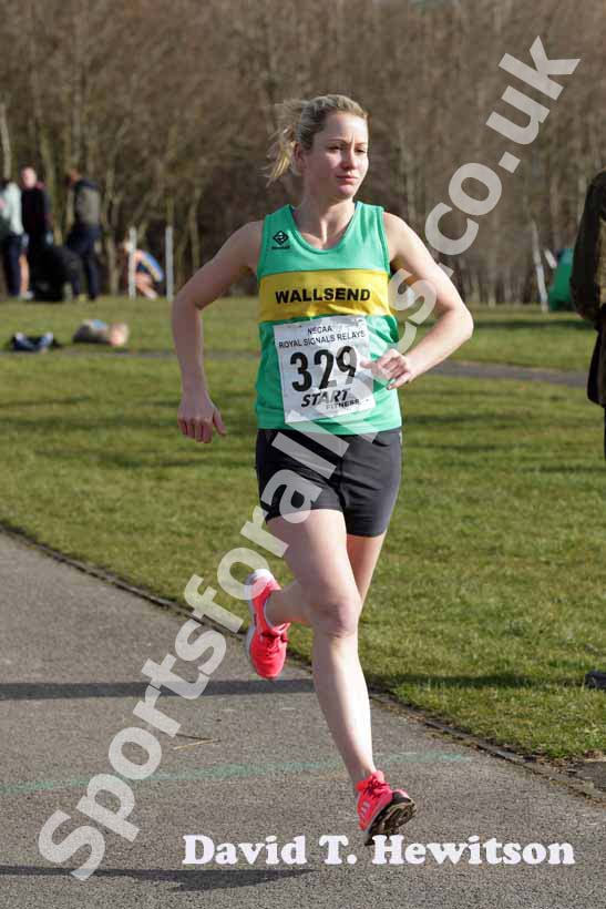 Danielle Hodgkinson (Wallsend)  Royal Signals Road Relay, Hetton Lyons Park.